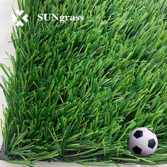 40mm Bicolor Synthetic Turf Carpet Sport Football Artificial Grass