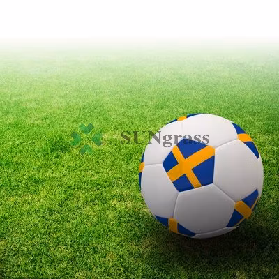 40mm Bicolor Synthetic Turf Carpet Sport Football Artificial Grass